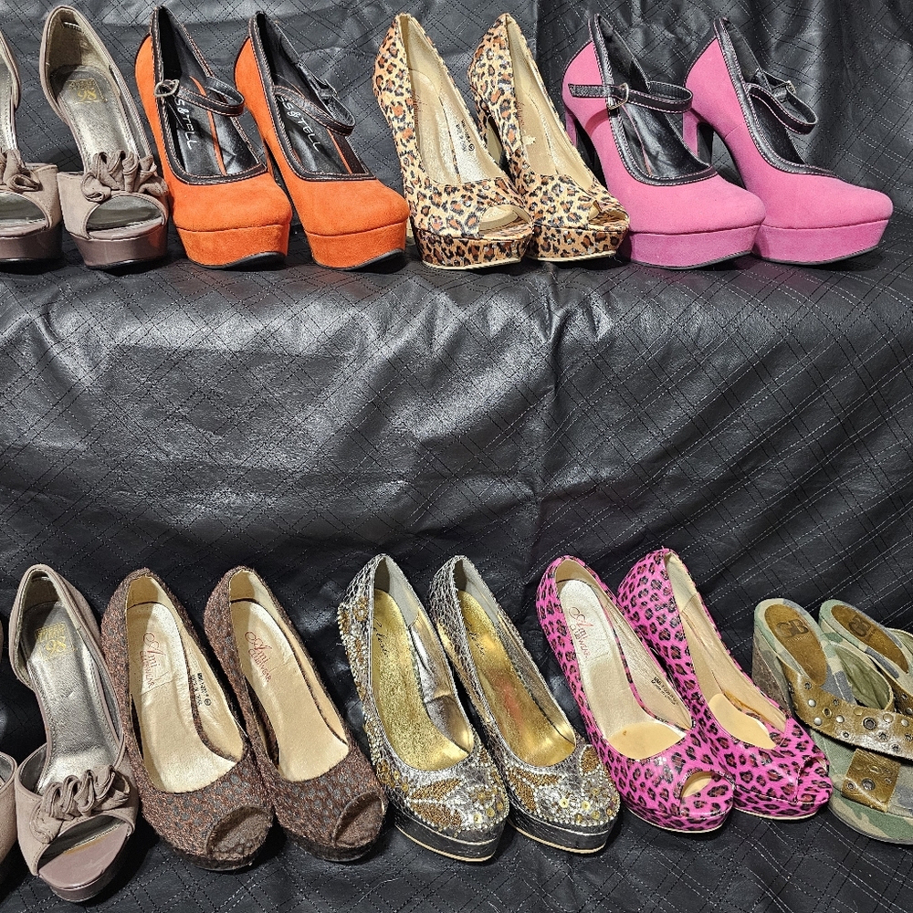 Orange Sz. 6.5 Platform Heels - Picture 5 of 5